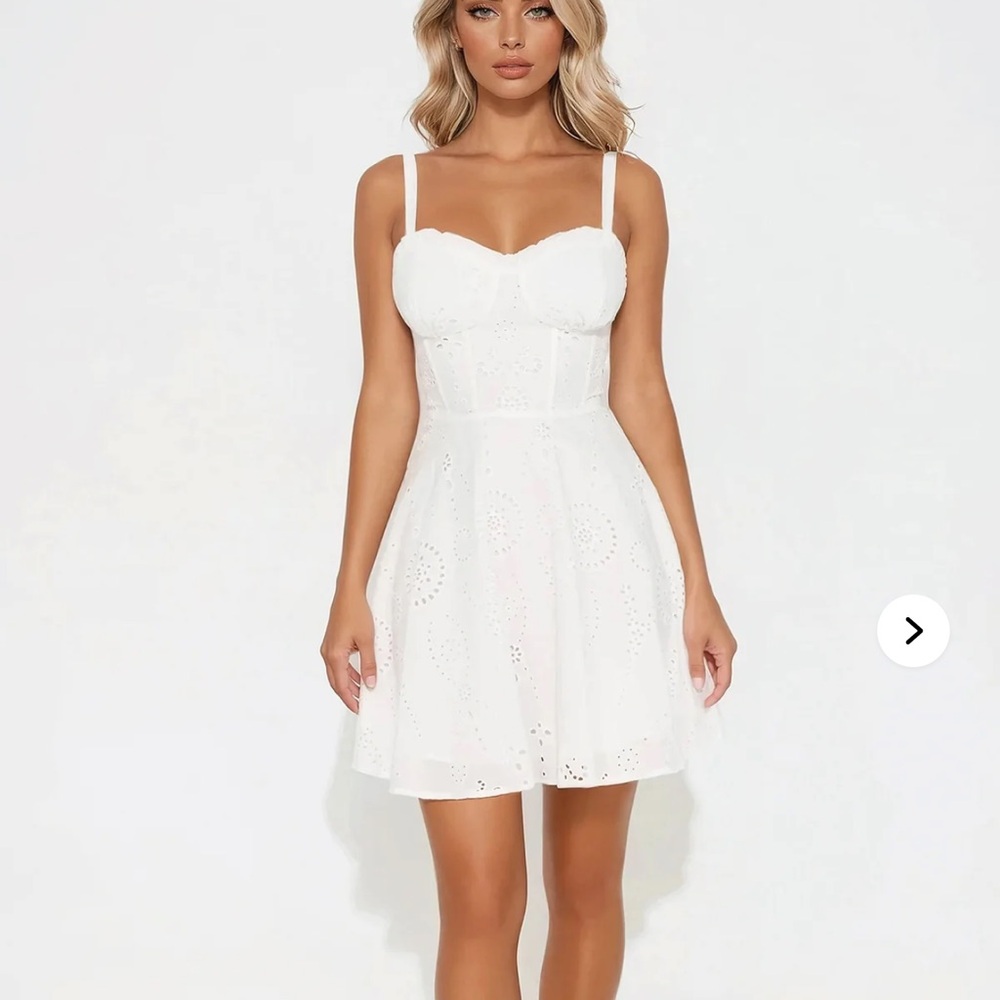 Fashion Nova White Mini Dress